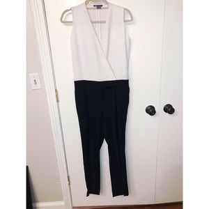Theory Black & White Jumpsuit